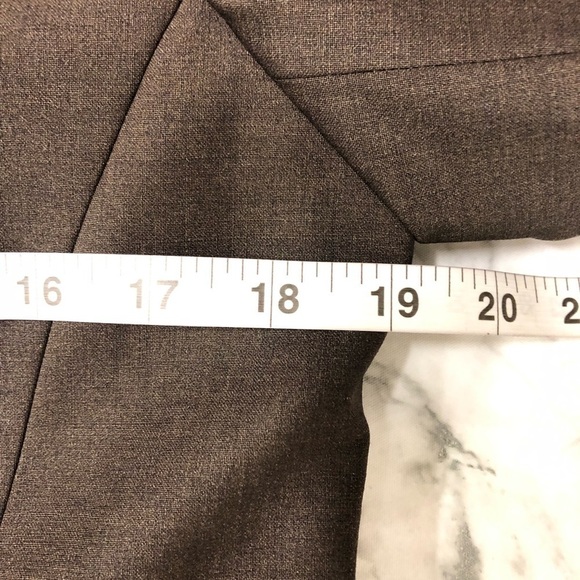 Ann Taylor Brown Gray Blazer Jacket Size 8 NWT - Picture 4 of 6